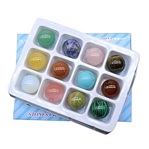 DERCLIVE 12 stks Edelsteen Kralen Willekeurige Gemengde Kleur Ongeboorde Kralen Steen voor DIY Sieraden Maken