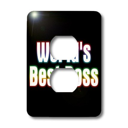 Worlds Best Boss cache-prise 3dRose cadeau idéal bureau