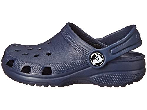 Image of Crocs Kids Unisex Classic Navy Clogs and Mules - C10C11