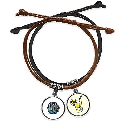 Bracelet fleurs feuilles en cuir le cadeau idéal pour un anniversaire