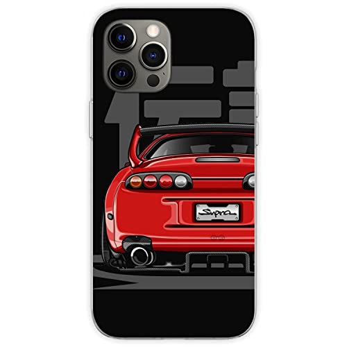 Compatible with iPhone 11 Case The Legend Red Candy Supra Car Japan Cool Protective Shockproof Soft TPU Phone Case Cover