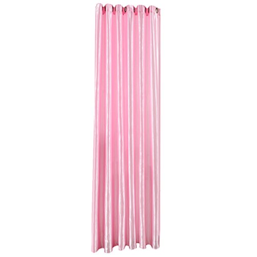 Ronyme Rideaux Satinés pour Fenêtres Maison Bureau, Rose, 100x250cm