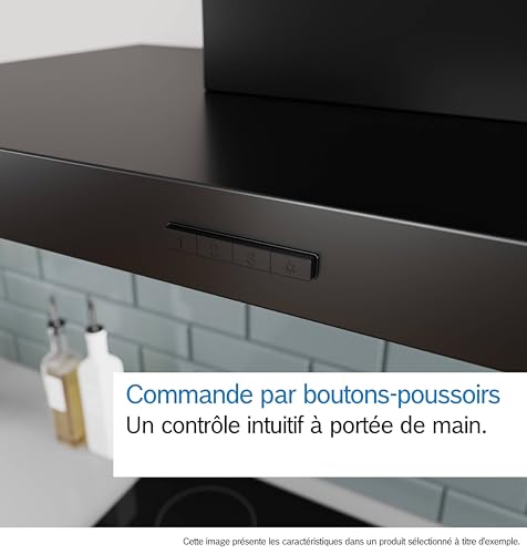 Bosch DWB93BC30 Série 2 - Hotte murale, Commande par boutons-poussoirs