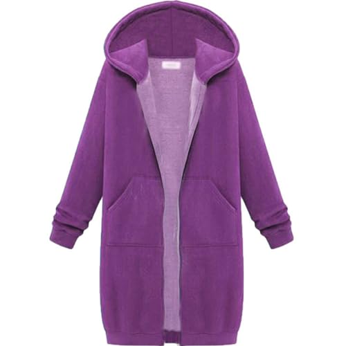 Long Hoodies for Women Zip Up Tunic Sweatshirts Casual Oversized Fleece Jacket Fall Coats with Pocket 20253