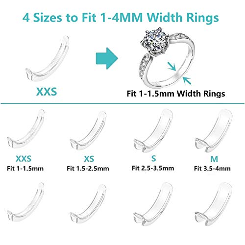 invisible ring size adjuster for loose rings ring adjuster sizer fit thin rings with jewelry polishing cloth