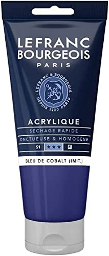 Lefranc Bourgeois Acrylique Fine Tube 80ml Bleu De Cobalt (Imit.)