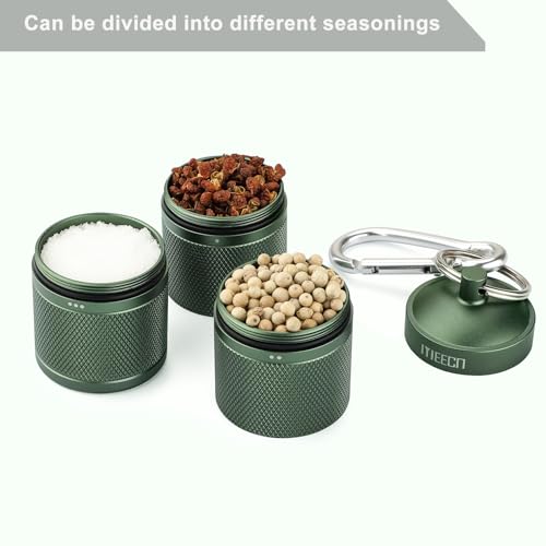 MEECN Three Layer Large Pill Organizer, Aluminium, Metal Dispensers, Waterproof, Can Store Pills Anything Sizes, Vitamins, Cod Liver Oil, Supplements and Medication (Green)