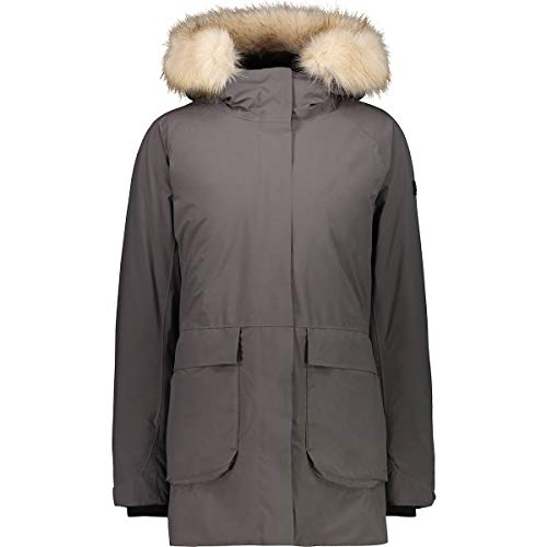CMP Damen Parka Mit Kapuze Aus Öko-Pelz, Dust, D38, 30K3866