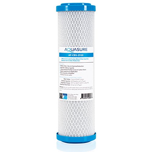Aquasure Pioneer Series 1 Micron Solid Coconut Shell Carbon Block