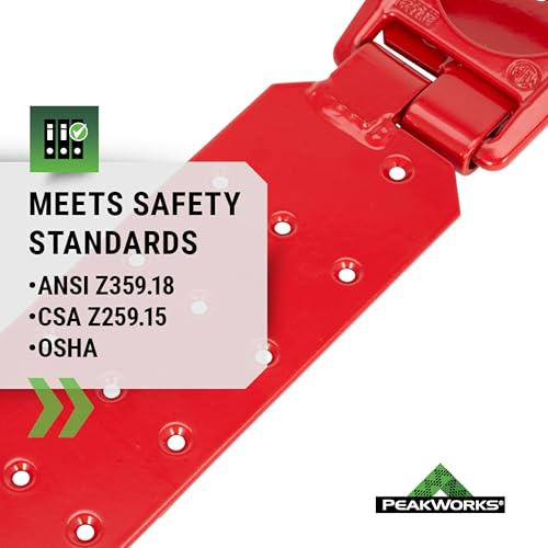 Image of Peakworks Temporary Roof Anchor Bracket - Stainless Steel Safety Roof Top Anchor Bracket for Roofing Work - Industrial, Construction, Roofing Fall Protection - ANSI & OSHA Compliant