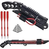 Piaoyu Folding Slingshot for Adults, Dual-Emitter System with Ammo Balls and Arrow, Tactical Slingshot with Picatinny Rail, Rubber Bands, Hunting Sling Shot for Outdoor Practice