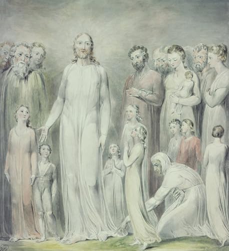 Impression tableaux peinture sur toile William Blake décoration chambre 60x90cm