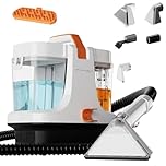 STARRYBOT Portable Carpet & Upholstery Cleaner Machine for Pets, Stains, and Spot Cleaning, 15Kpa Powerful Suction, Compact Cleaner for Home, Car Interior & Auto Detailing (White)