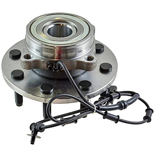 Image of TRQ Front Left and Right Wheel Bearing & Hub Assembly Set 2 Piece for 2006-2008 Dodge Ram 1500 4 Wheel Drive 8 Lug Wheels 2006-2008 Ram 2500 2006-2008 3500