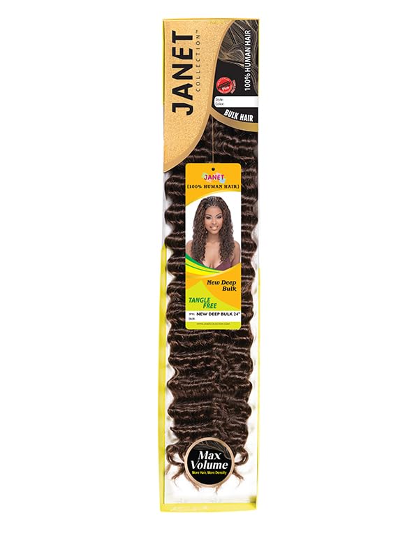 JANET DEEP WAVE BULK HAIR 100% Human Hair (27, 24") 27 24"
