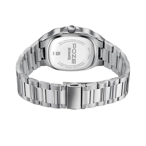 Image of Sonata Poze 9 with Quartz Analog with Sheet Metal Strap Watch for Men