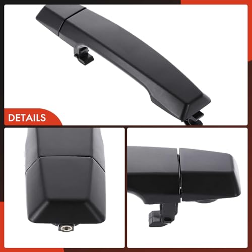 A-Premium Rear Driver or Passenger Side Exterior Door Handle with Cap Compatible with Nissan Titan 2004-2015/2017-2018, Titan XD 2016-2018, Primed Black, Replace# 82646-8S510 by A-Premium - Used condition - Image 7