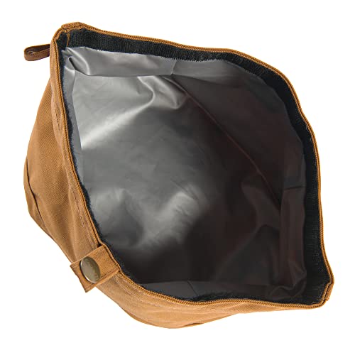 Carhartt Nylon Duck Travel Dog Bowl, Packable Dog Bowl for Food and Water, Carhartt Brown, 10 Cup Capacity - Image 6