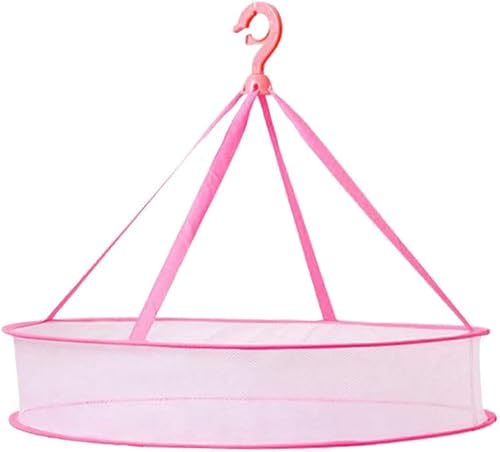 Qtopun Secador de malla colgante plegable, estante de secado de suéter de una sola capa, red de secado de ropa plana, estante de malla para ropa