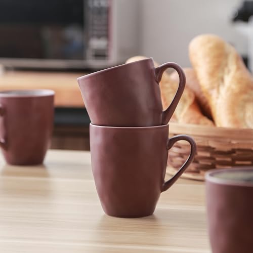 Image of Stone Lain Serafina Stoneware Dinnerware Set, 32 Piece, Wine
