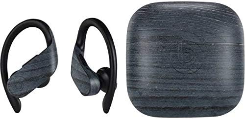 Skinit Decal Audio Skin Compatible with PowerBeats Pro - Charcoal Wood Design