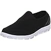 Propet Womens TravelActiv Slip-on Fashion Sneakers, Black, 9 X-Wide US