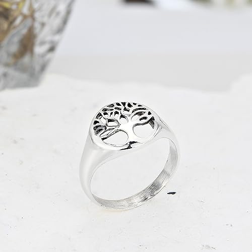 AeraVida Flourishing Tree of Life .925 Sterling Silver Ring | Tree of Life Ring | Sterling Silver Ring for Women | Tree of Life Sterling Silver Ring Jewelry Adjustable3