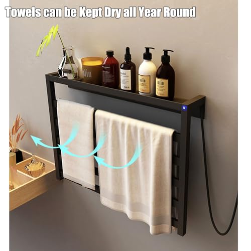 Calentador de toallas con temporizador para eliminar la humedad del baño de forma automática 6