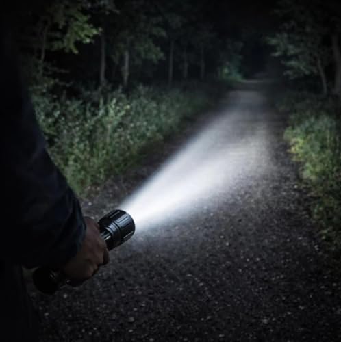 Image of M981 Heavy Duty Metal Torch | 150W High Brightness LED | Rechargeable 2400mAh Battery | Zoomable Focus | Type-C Fast Charging Torch for Night & Outdoor