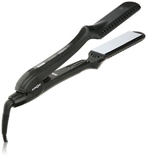 CROC Premium 1.5 Inch Flat Iron â€“ Nano Titanium Ion Floating Plates Hair Straightener Dual Voltage Suitable For All Hair Types