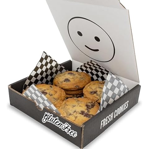 Please & Thank You Gluten Free Chocolate Chip Cookies - Box of 12 Crispy & Soft Chocolate Chip Cookies - Freshly Baked Gluten Free Cookies Cover