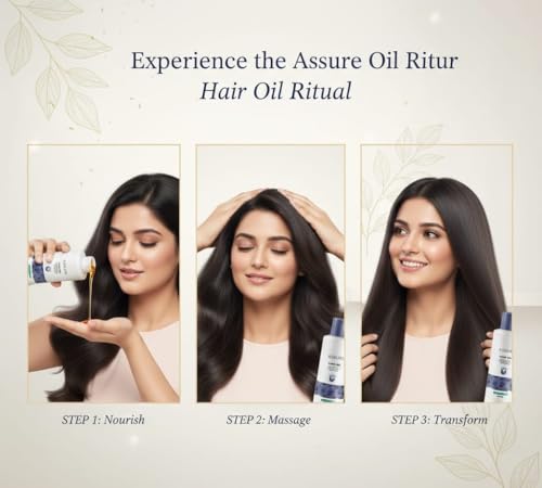 Image of Assure Hair Oil for Strong, Long & Healthy Hair Pack Of 2