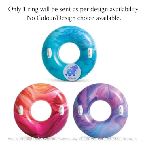 Image of Swimming Training Rings for Kids 9+ & Adult | Inflatable Round Swim Tube | Lightweight Circle Pool Float for Lake, Beach | Water Safety Lounge | Floaters for Girls,Boys- Pack of 1