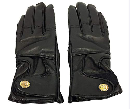 GUCCI(グッチ) 524044 BAP00 1000 メンズ Gloves ラムスキン/カシミヤ 手袋 GUCCIケース・リボン付き紙袋付き ブラック Mサイズ