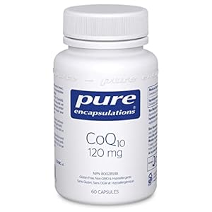 Pure Encapsulations CoQ10 120 mg – Coenzyme Q10 Supplement for Heart Health, Energy & Antioxidants – Cellular Health, Cognition & Cardiovascular Support* – 60 Capsules