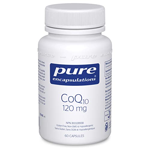 Pure Encapsulations CoQ10 120 mg – Coenzyme Q10 Supplement for Heart Health, Energy & Antioxidants – Cellular Health, Cognition & Cardiovascular Support* – 60 Capsules