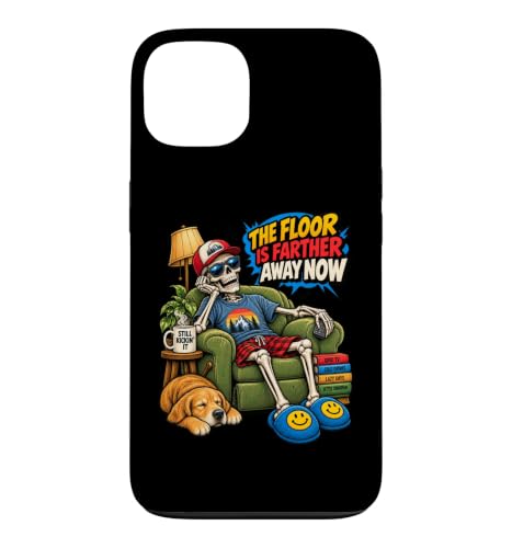 Funny Skeleton The Floor Is Farther Away Funny Gen X Aging �X�}�z�P�[�X iPhone 13 �p