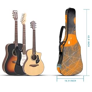 Housse de protection rembourrée pour guitare acoustique classique Vert et jaune, Multicolore 07, 42.9×16.9×4.7 in… - Les Beatles, Paul McCartney, John Lennon, RIngo Starr, George Harrison Housse de protection rembourrée pour guitare acoustique classique Vert et jaune, Multicolore 07, 42.9x16.9x4.7 in… – Image 5