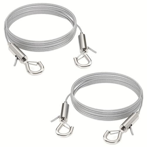 Image of 2Pcs Adjustable Picture Hanging Wire Kit,3.3FT Stainless Steel Wire,Supports Up to 66lbs -Perfect for Hanging Mirrors,Picture,Frame,Artwork,Lamps,Basket,Signs,Heavy Duty Mirror,Art Frame