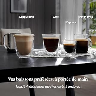 De’Longhi Magnifica Start - Perfetto Machine à Café Automatique avec Mousseur à Lait Manuel, 4 Boissons en une Seule Touche pour Espresso et Cappuccino, Commandes Soft Touch, Noir (ECAM222.20.B)