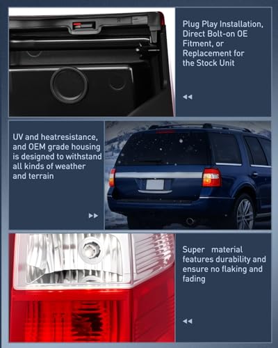 Image of Nilight Taillight Assembly for 2007-2017 Ford Expedition Pair