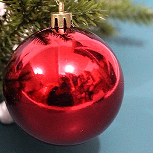 menolana 100 Peças de Enfeites de Bola de Natal árvore Decorativa à para Festa de Férias - Vermelho