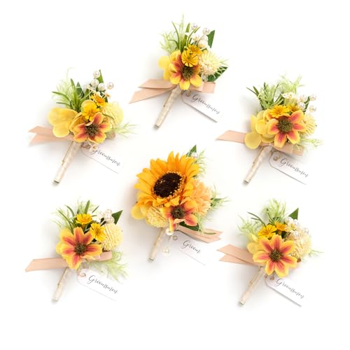 Ling's moment Sunflower Boutonniere