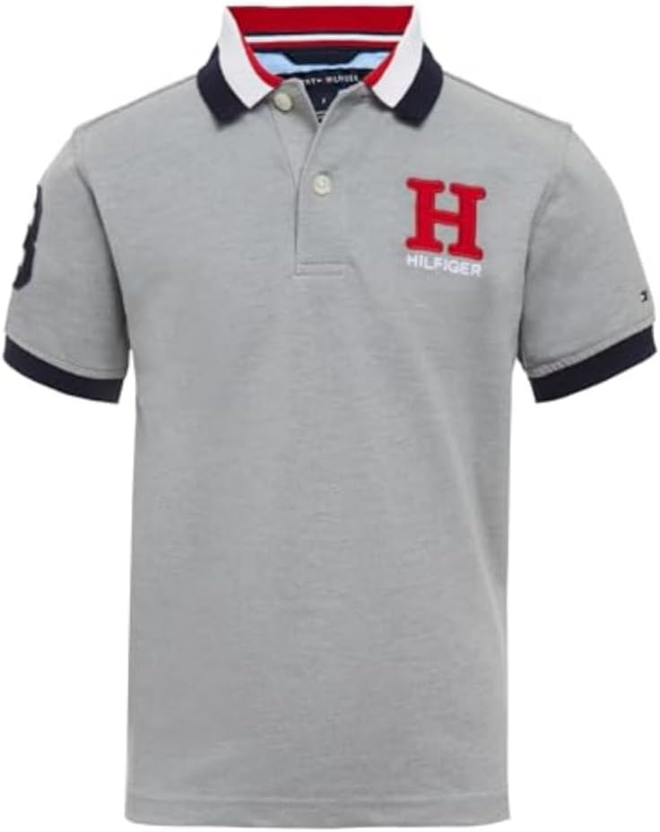 Boys' Short Sleeve Premium Pique Polo Shirt, Button Closure, Soft & Comfortable