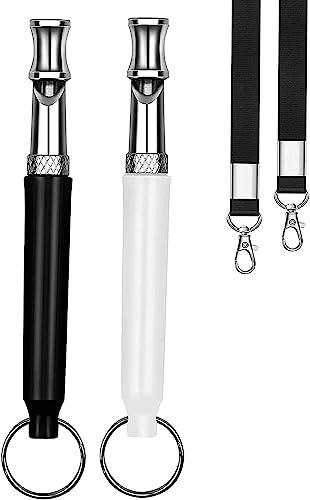 Fafaawff 2Pack Dog Whistle, Dog Whistle To Stop Barking Neighbors Dog, Adjustable Ultrasonic Silent Dog Whistle, Professional Recall Dog Training Whistles, With Lanyard #TOP5