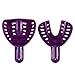 LA MIERE Dental Impression Trays Perforated Plastic, Ortho Impression Trays, 12Pcs Upper & Lower for Adults and Child Multicolor