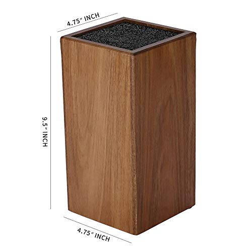 Acacia Wood Blade Holder With Bristles，Knife Holder, Large Capacity, Kitchen Household Multi-Function Knife Storage And Placement Rack #TOP5