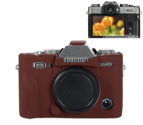 Funda de silicona para cámara Fuji XT30/XT30 II Color Coffee miniatura 1