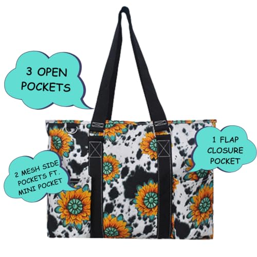 Image of NGIL Sport Themed Prints Large Travel Caddy Organizer Tote Bag