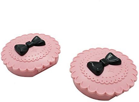 Gonioa 2 Pack Acrylic Cute Bow Eyelashes Plastic Case Storage False Magnet Eye Lashes Travel Storage Carry Case Organizer Box for Women Girls,Pink